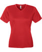 Team 365 Ladies' Zone Performance Mesh T-Shirt SPRT SCARLET RED OFFront