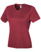 Team 365 Ladies' Zone Performance Mesh T-Shirt SPORT MAROON OFQrt