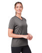 Team 365 Ladies' Zone Performance Mesh T-Shirt SPORT GRAPHITE ModelQrt