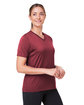 Team 365 Ladies' Zone Performance Mesh T-Shirt SPORT MAROON ModelQrt