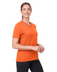 Team 365 Ladies' Zone Performance Mesh T-Shirt SPORT ORANGE ModelQrt