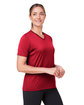 Team 365 Ladies' Zone Performance Mesh T-Shirt SPORT RED ModelQrt