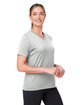 Team 365 Ladies' Zone Performance Mesh T-Shirt SPORT SILVER ModelQrt