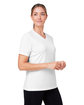 Team 365 Ladies' Zone Performance Mesh T-Shirt WHITE ModelQrt