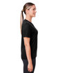 Team 365 Ladies' Zone Performance Mesh T-Shirt BLACK ModelSide