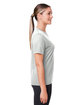 Team 365 Ladies' Zone Performance Mesh T-Shirt SPORT SILVER ModelSide