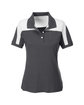 Team 365 Ladies' Victor Performance Polo SPORT GRAPHITE OFFront