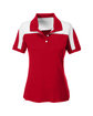 Team 365 Ladies' Victor Performance Polo SPORT RED OFFront