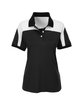 Team 365 Ladies' Victor Performance Polo BLACK OFFront