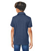 Team 365 Youth Zone Sonic Heather Performance Polo SP DARK NAVY HTH ModelBack