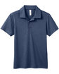 Team 365 Youth Zone Sonic Heather Performance Polo SP DARK NAVY HTH FlatFront