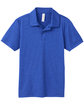 Team 365 Youth Zone Sonic Heather Performance Polo SP ROYAL HEATHER FlatFront