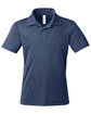 Team 365 Youth Zone Sonic Heather Performance Polo SP DARK NAVY HTH OFFront