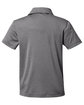 Team 365 Youth Zone Sonic Heather Performance Polo DARK GREY HEATHR OFBack