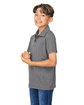 Team 365 Youth Zone Sonic Heather Performance Polo DARK GREY HEATHR ModelQrt