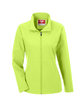 Team 365 Ladies' Leader Soft Shell Jacket SAFETY YELLOW OFFront