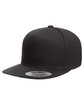 YP Classics Adult Cotton Twill Snapback Cap BLACK ModelQrt