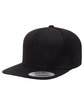 YP Classics Adult Flat Visor Classic Snapback Cap BLACK ModelQrt